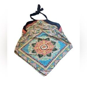 Allen B. By Allen Schwartz Halter Top Womens Size Medium Floral Summer Light
